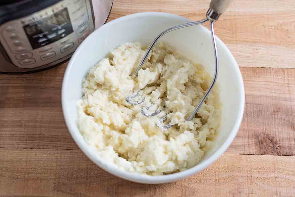 Pressure Cooker Shepherd's Pie - Mash the potatoes