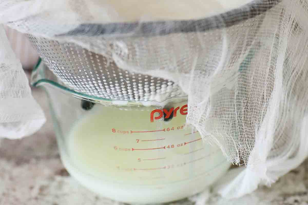 Greek Yogurt Recipe strain the whey