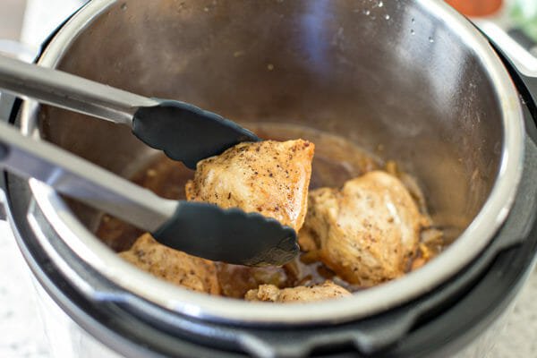 How to Make Sweet Potatoes in the Instant Pot remove the chicken