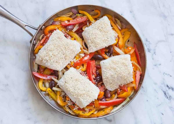 Halibut with Vegetables