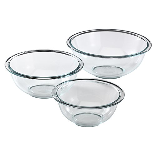 Pyrex 3-piece Glass Mixing Bowls