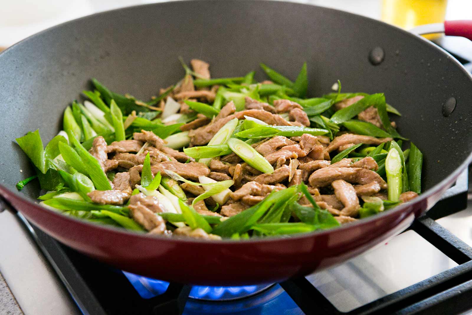 Pork Stir Fry with Green Onions