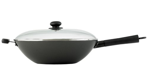 Helen Chen Excalibur Nonstick Lidded Wok, 14-Inch