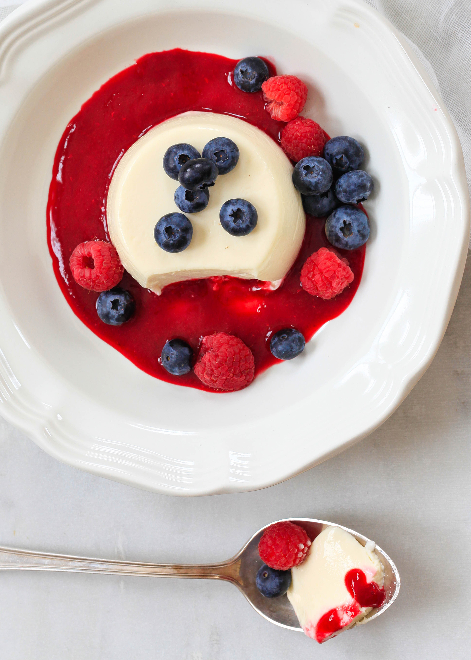 Panna Cotta with Summer Berries