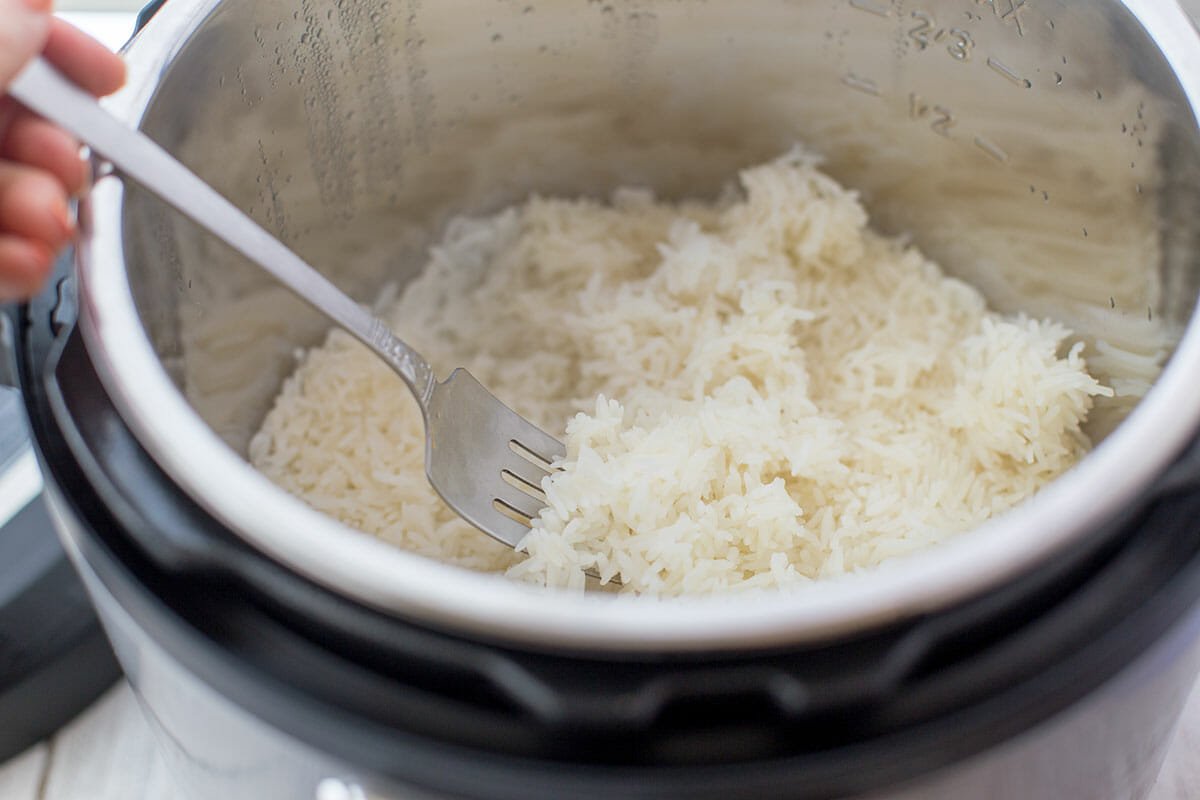 How to Make Rice in the Instant Pot fluff the rice